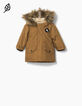 Parka coñac bebé niño-2