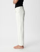 Anders Damen 7/8 Straight White Jeans-2