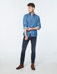 Chemise en jean REGULAR indigo à boutons pressions Homme-7