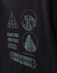 T-shirt noir bio visuels encre picots réfléchissants garçon-6