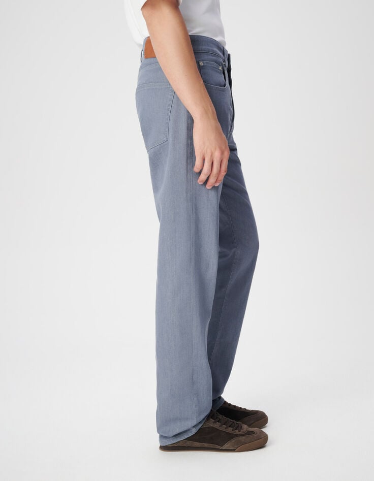 Ben herenjeans in marineblauw met rechte pijpen-4