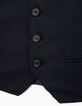 Boys’ navy suit waistcoat -3