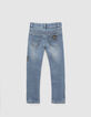Vaqueros slim azules irrompibles con insignias ni&ntilde;o-2
