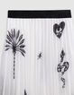 Jupe longue blanche plissée imprimé maxi motifs fille-3