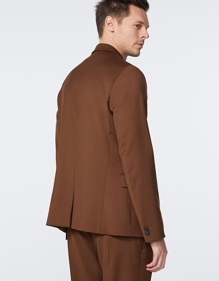Veste de costume moka TRAVEL SUIT Homme-4
