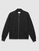 Cardigan zippé noir molleton technique Homme-6