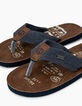 Braune und blaue Jungen-Flip-Flops Peace&Love -2