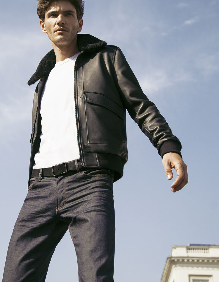 Schwarze Herrenjeans-1