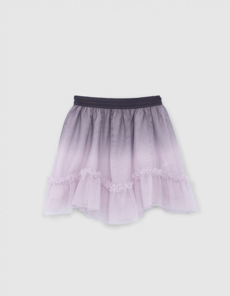 Lavendel rok tule met deep dye-effect meisjes-1