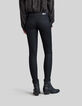 JEGGING noir glossy taille basse femme-3