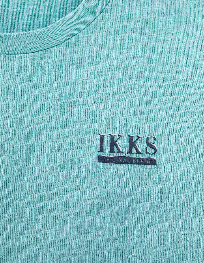 Essentiels Jungen-T-Shirt in hellem Türkis  - IKKS