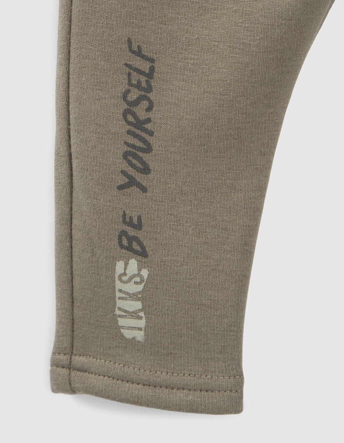 Jogging kaki double ceinture élastiquée bébé garçon-6