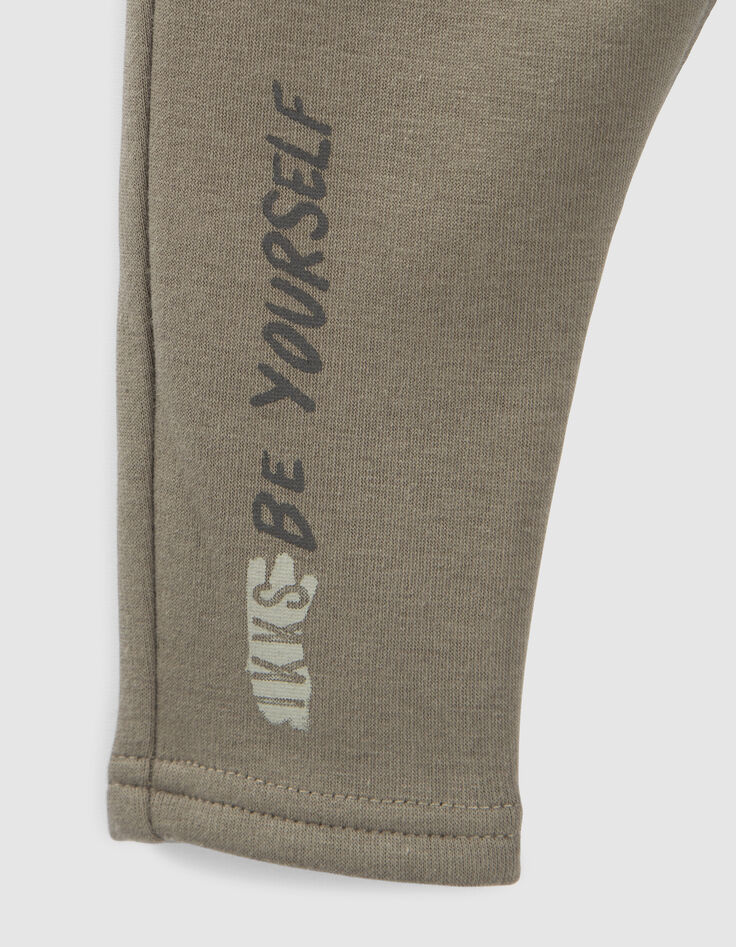 Kaki jogging dubbele elastische ceintuur babyjongens-5