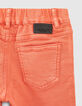 Koraalrode bermuda knitlook biokatoen jongens -5