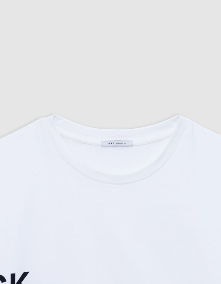 Camiseta cuello redondo blanca mensajes-3