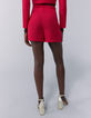Fuchsia geklede short print dames-2
