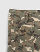 Khaki Jungen-Battle-Bermudas mit Flecktarn-Pixel-Motiv-4