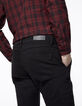 Men's black tapered jeans-4