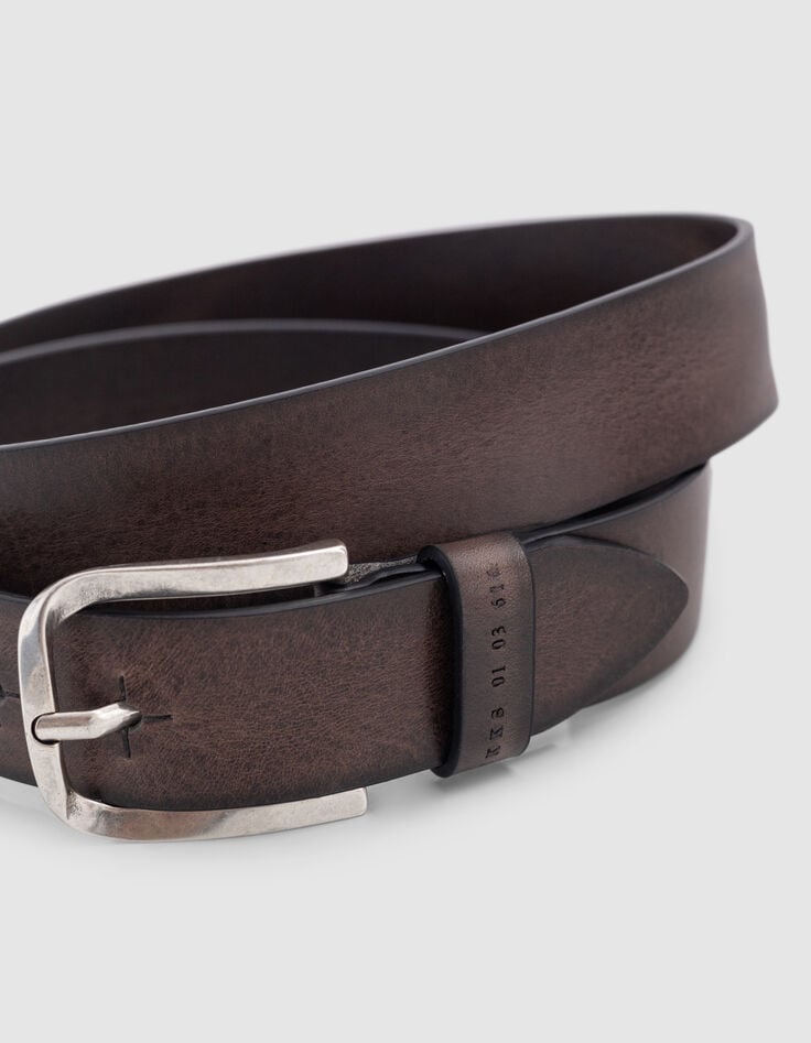 Ceinture laurier cuir certifi&eacute; Homme-3