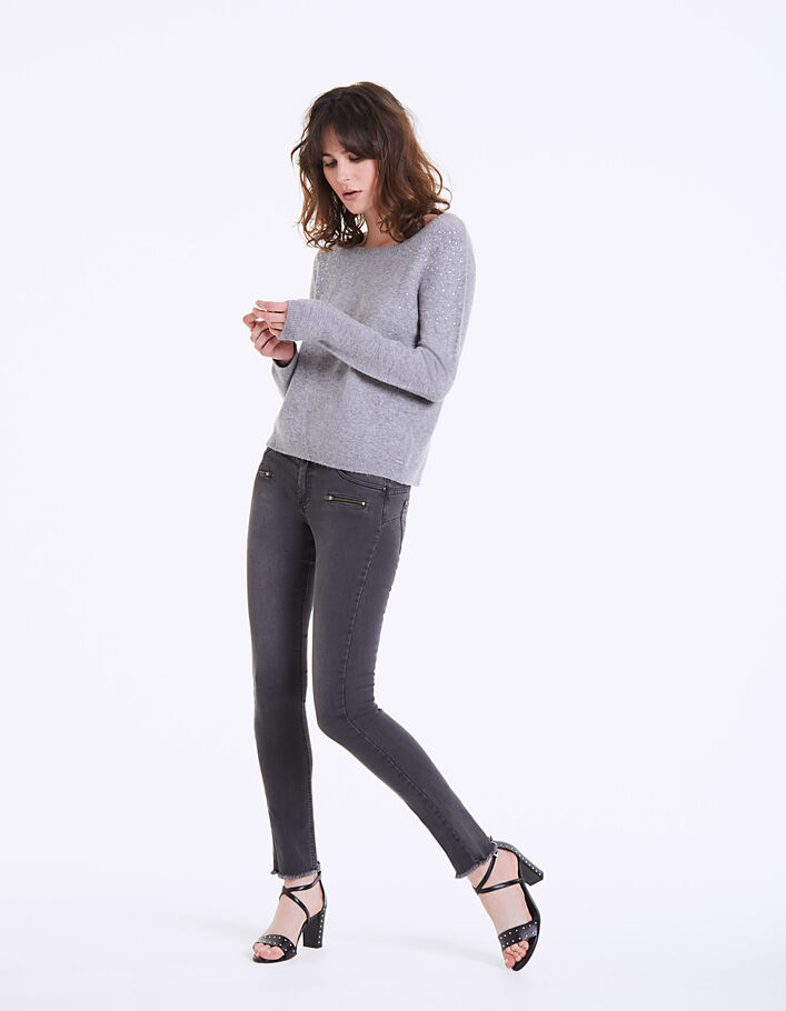 Women's sculpt-up slim jeans with zips IKKS