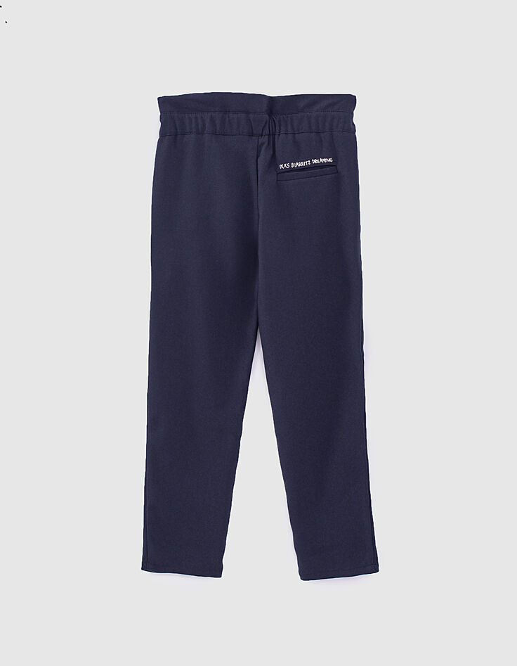 Pantalon navy fluide fille-3