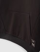 Schwarzes Jungensweatshirt mit Schriftzug am Kragen-6