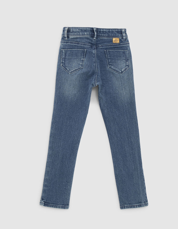 Vaqueros slim medium blue con fular ni&ntilde;a -4