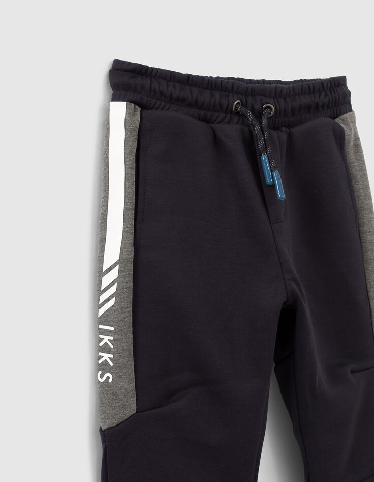 Boys’ dark navy sports joggers with side bands-5 Boys’ dark navy sports joggers with side bands-5