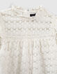 Ivoor blouse in kant sterren meisjes  -3