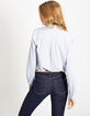 Chemise bleuet à jacquard doré I.Code-4