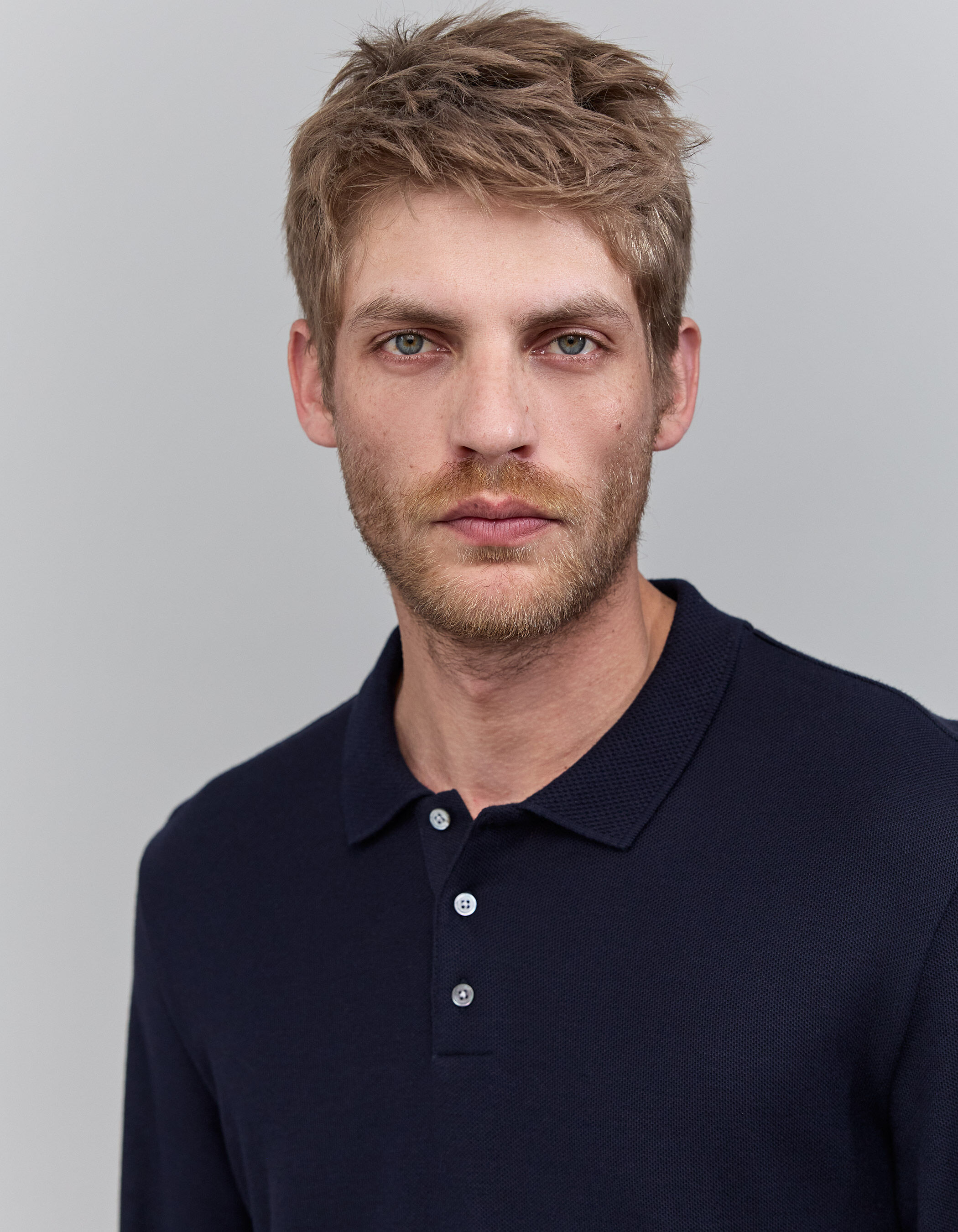 Polo marine maille piquee Homme IKKS