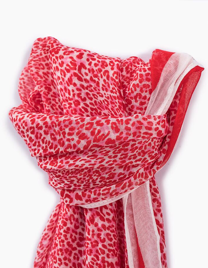 Women’s leopard print fine scarf - IKKS