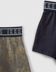 Boxers lichtkaki camouflage en navy jongens -5