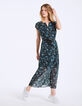 Langes Kleid mit Dschungelprint-2