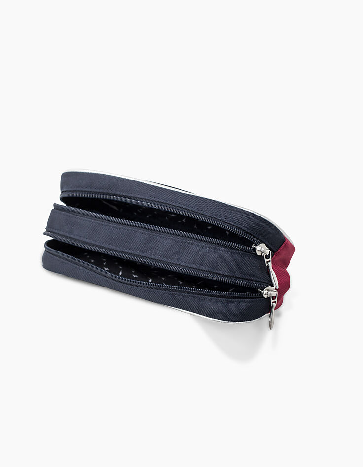 Trousse double 22 cm navy IKKS Ciao Bella fille -5 Trousse double 22 cm navy IKKS Ciao Bella fille -5