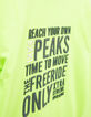 T-shirt vert fluo messages gomme garçon-5