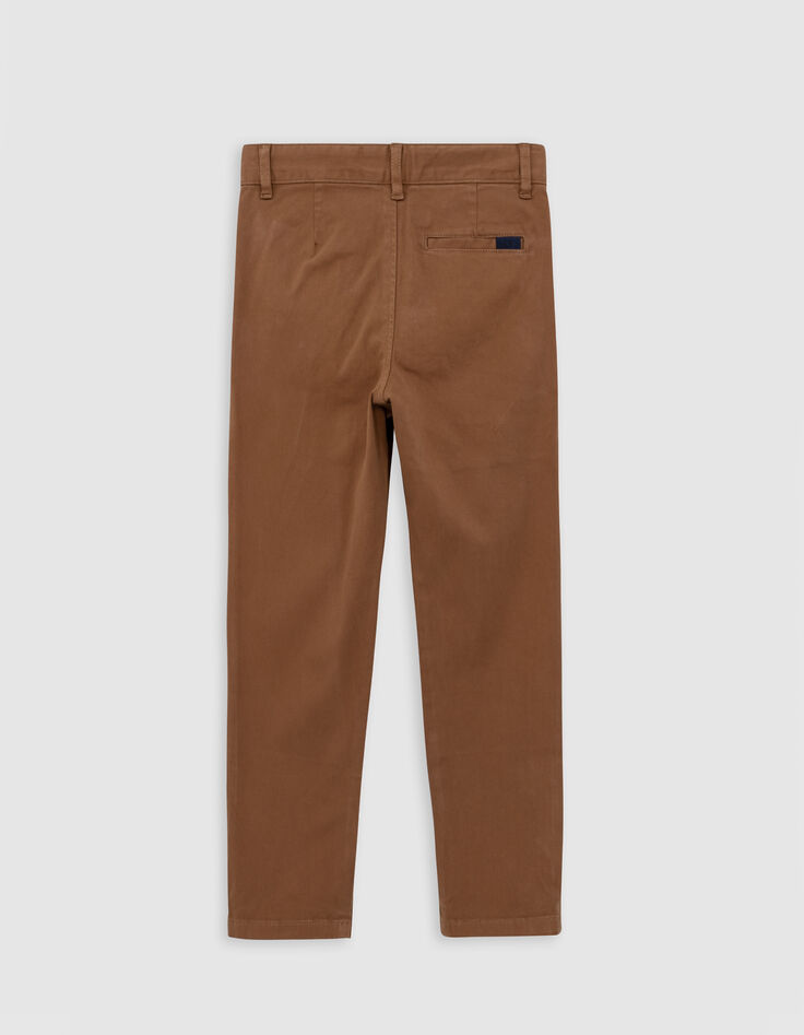 Pantalon CHINO camel garçon-1