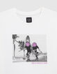 Wit T-shirt biokatoen foto skaters SMILEYWORLD jongens-2
