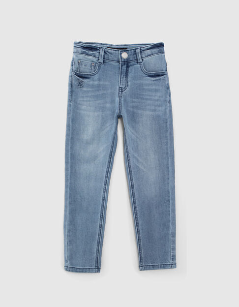 Blaue STRAIGHT-Jungenjeans mit Ankerpr&auml;gung - IKKS