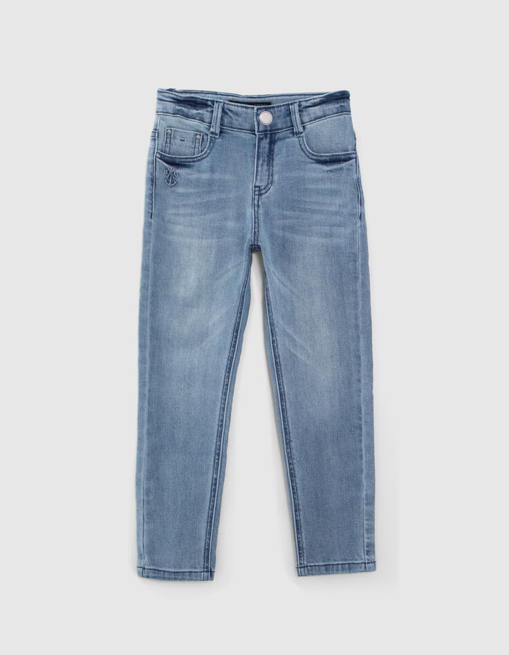 Blaue STRAIGHT-Jungenjeans mit Ankerpr&auml;gung-1
