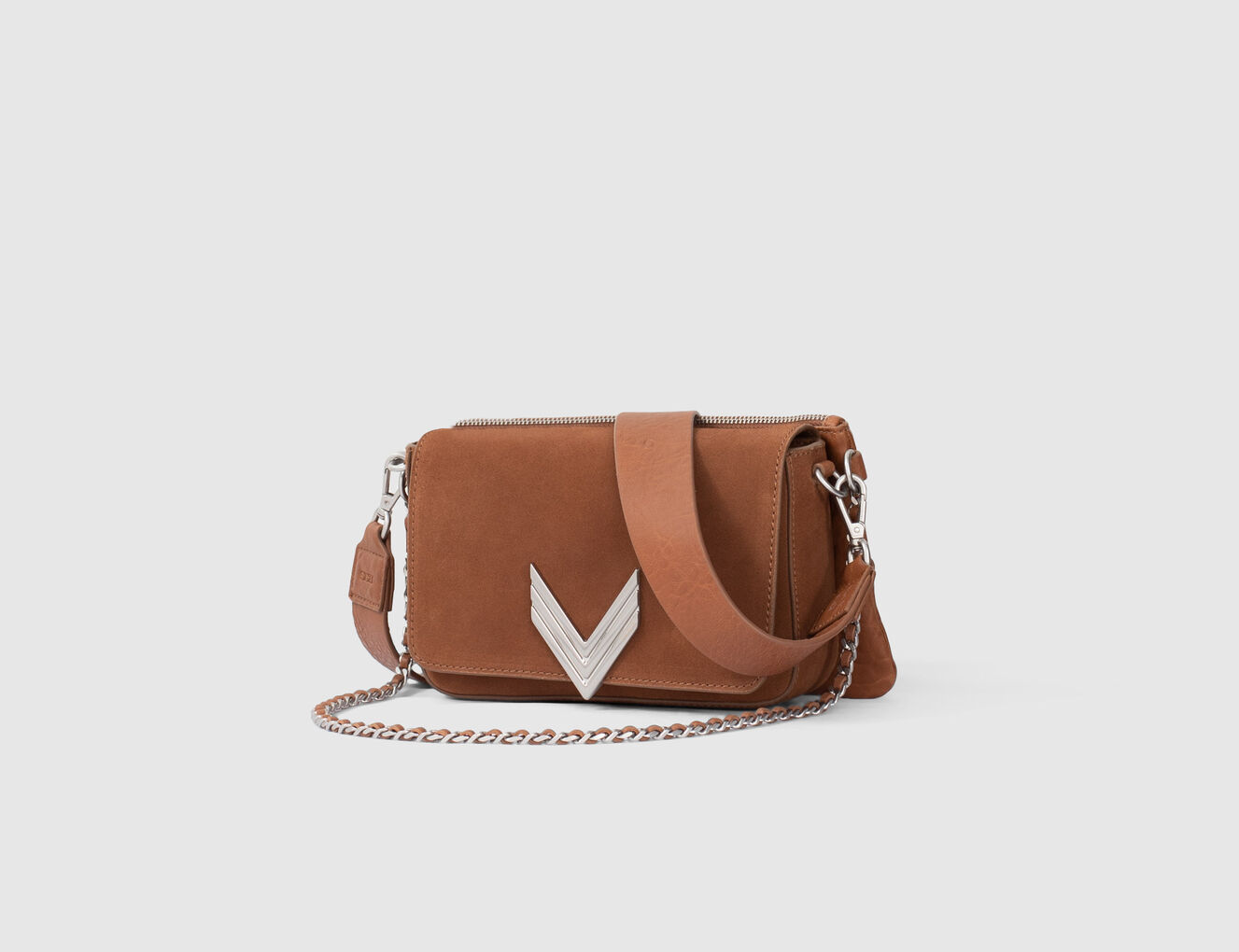 Le 111 Marion cuir de vachette velours noisette femme - IKKS-2