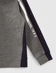 Sweat sport gris avec dos noir garçon-4
