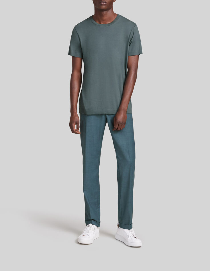 Camiseta verde azulado mix algod&oacute;n modal hombre-2