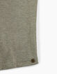 Tee-shirt bronze avec résille aux épaules fille-4