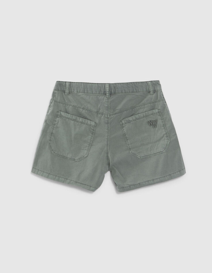 Short kaki esprit army fille-3
