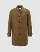 Herren-Trenchcoat, bronze, Materialmix, Kragenband-7