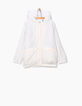 Coupe-vent 2 en 1 blanc cassé et cardigan fille-1