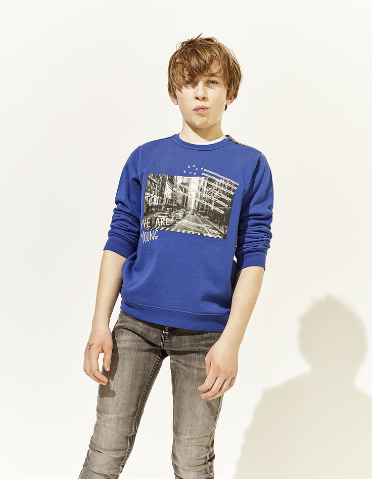 Boys' black skinny jeans-7