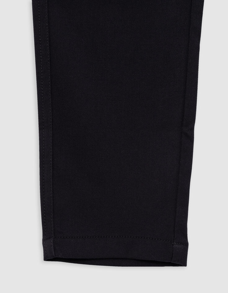Pantalon BATTLE noir taille élastiquée garçon-4