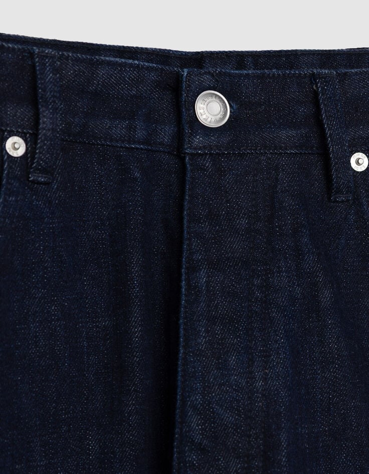 Blaue Gaucho Cropped Jeans Herren-5